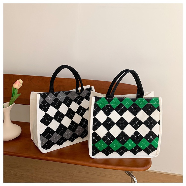 Korean style ins canvas bag 2025 New large-capacity casual and versatile shoulder bag, trendy commuting tote bag for cross-border Application Scenario