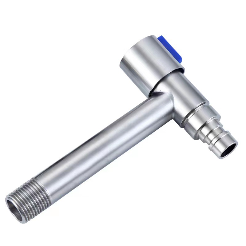 304 stainless steel faucet, outdoor balcony mop sink extended by 4 minutes, universal household mini washing machine faucet Item Picture