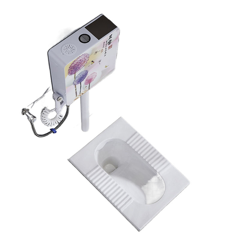 Household ceramic squat toilet, flushing tank, complete set of bathroom toilet, toilet bowl, squat toilet, anti-odor toilet bowl Item Picture