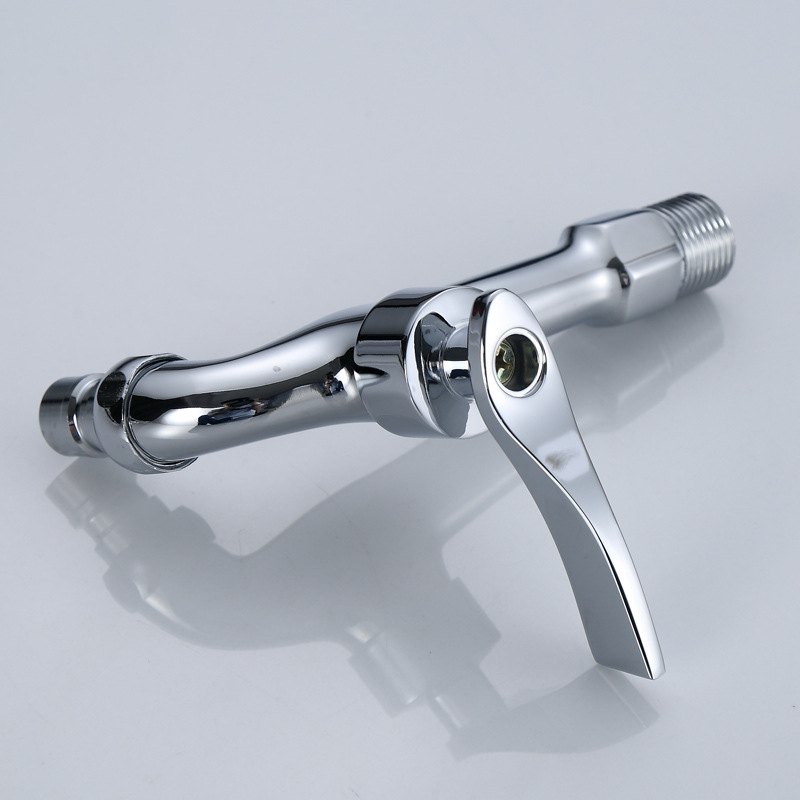 Morning dew 4-minute brass mop sink extended faucet 15 cm long washing machine balcony laundry sink faucet Specification drawing