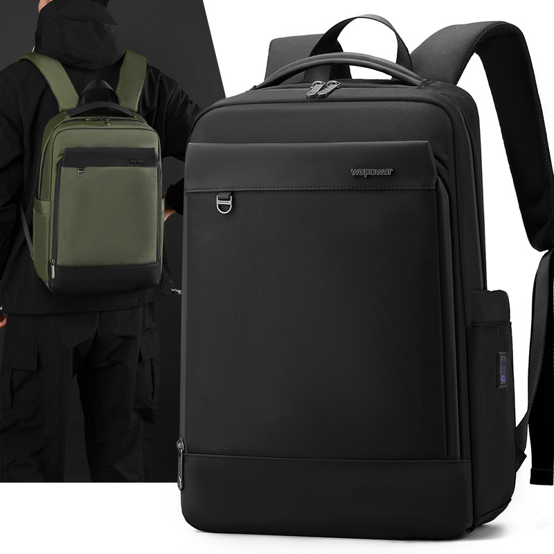WEPOWER's new business backpack for men is a waterproof and wear-resistant laptop bag with a large capacity full figure