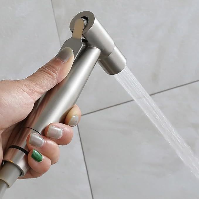 Cross-border wholesale of 304 stainless steel bathroom toilet spray guns, high-pressure flushing spray guns, feminine washers, toilet companion covers Specification drawing