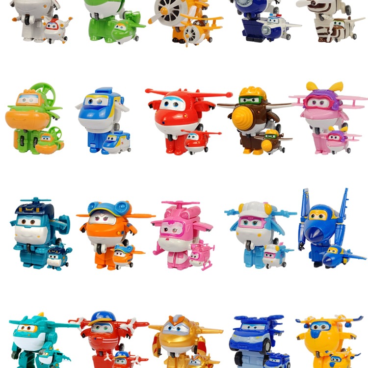Flying Hero 13 Mini Mini Transformable Robot Ledi Big Strong Golden Boy Toy Strong Little Wing Complete Set Item Picture