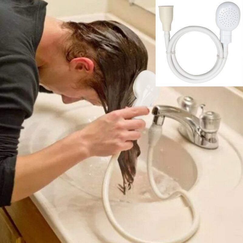 Cross-border dormitory simple quick-connect faucet, multi-functional connector, hair wash, shower head, pet shower head, shower head details Picture