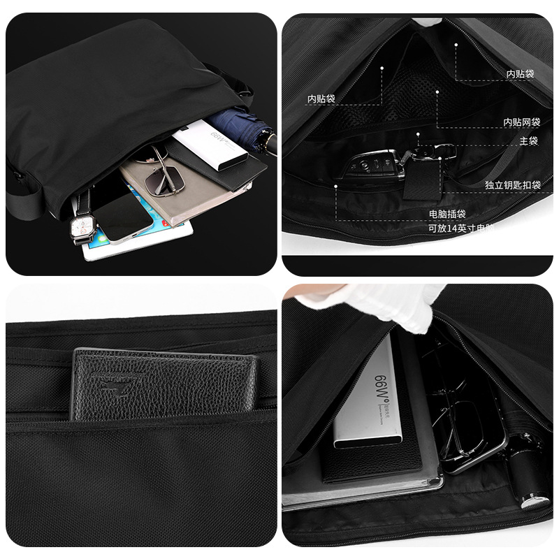 WEPOWER's new sports single-shoulder bag, travel crossbody small backpack, men's large-capacity commuter messenger bag Application Scenario