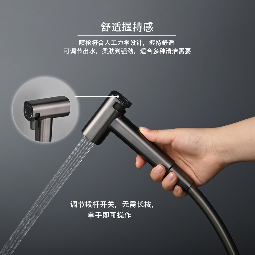 Bathroom toilet spray gun companion set, bathroom toilet cold and hot washbasin, concealed toilet spray gun with tissue holder Application Scenario