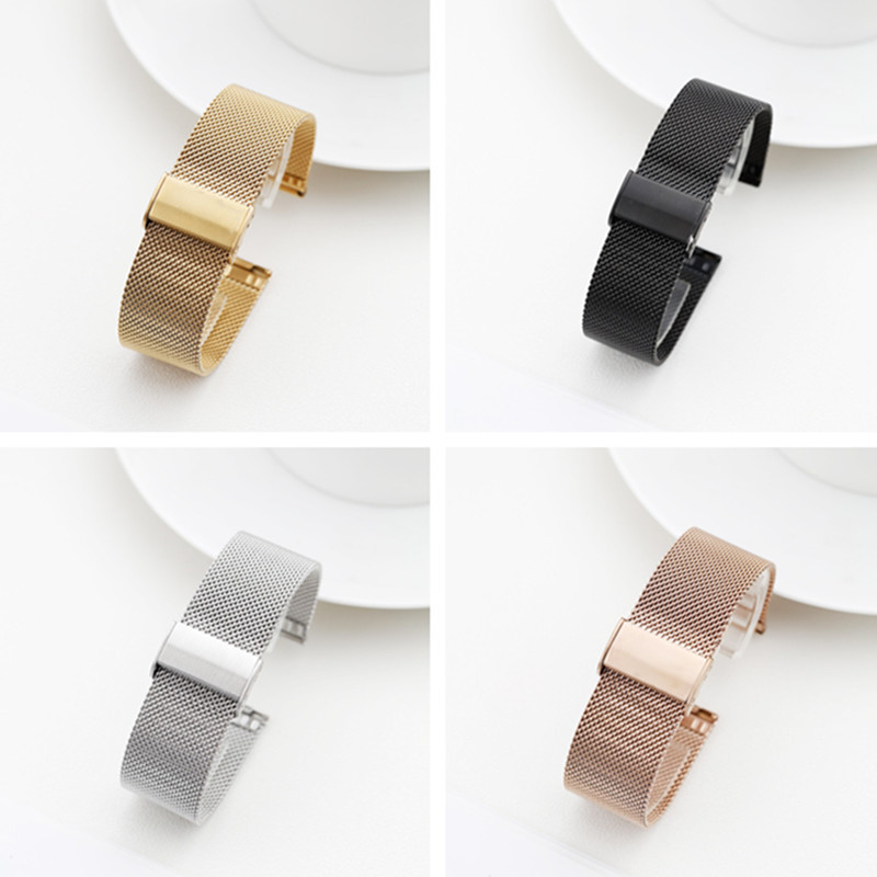 Suitable for Huawei gt4 watch straps, Milanese stainless steel metal braided 06 thread, Samsung Xiaomi smartwatch straps details Picture
