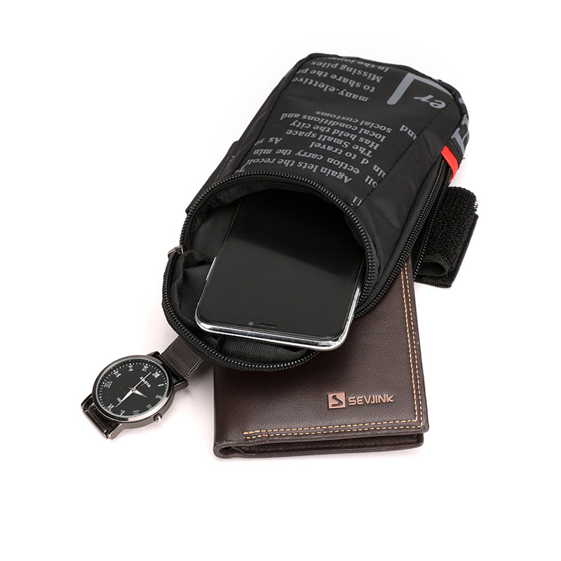 New outdoor running arm bag for men and women, morning running fitness, mobile arm bag, thin wrist bag and mobile phone bag details Picture