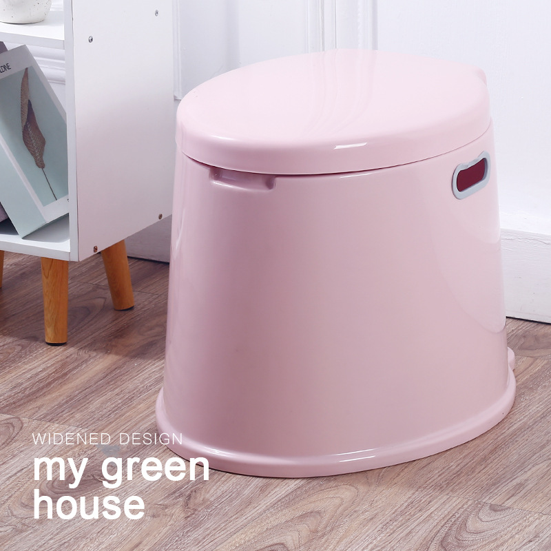 Portable toilet seat for the elderly, movable toilet for pregnant women, adult household plastic toilet seat details Picture