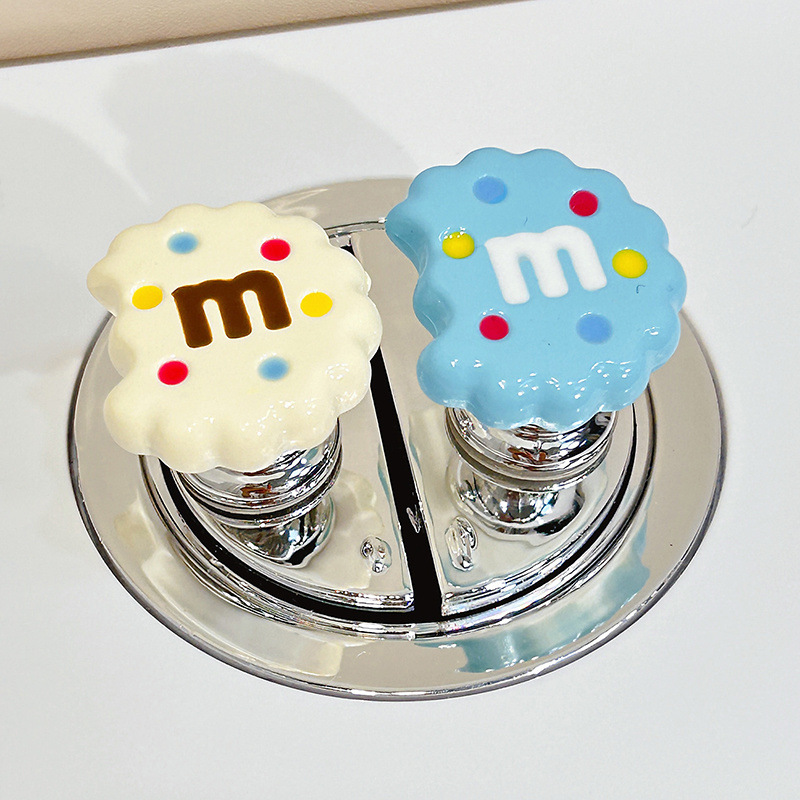 Cute cookie toilet press, long nail art special creative bathroom auxiliary toilet decoration wholesale Specification drawing