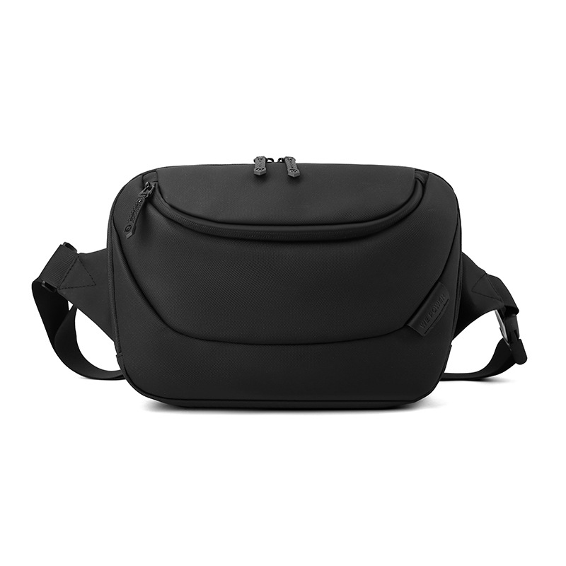 WEPOWER's new water-resistant large-capacity chest bag, daily commute casual crossbody single-shoulder bag, men's waist bag Item Picture