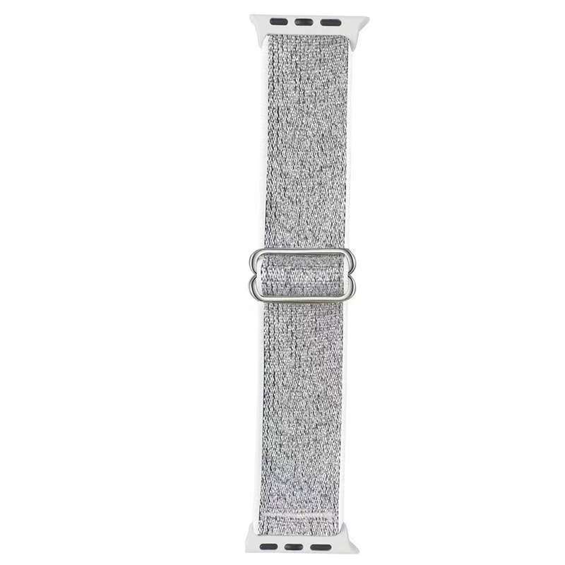 This elastic nylon woven sliding buckle watch strap is suitable for the applewatch87se generation Specification drawing