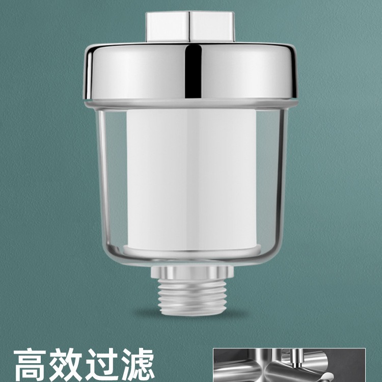 Shower head filter, household bathing PP cotton filter core, water purifier for chlorine purification, pre-filter for shower water heaters, universal details Picture
