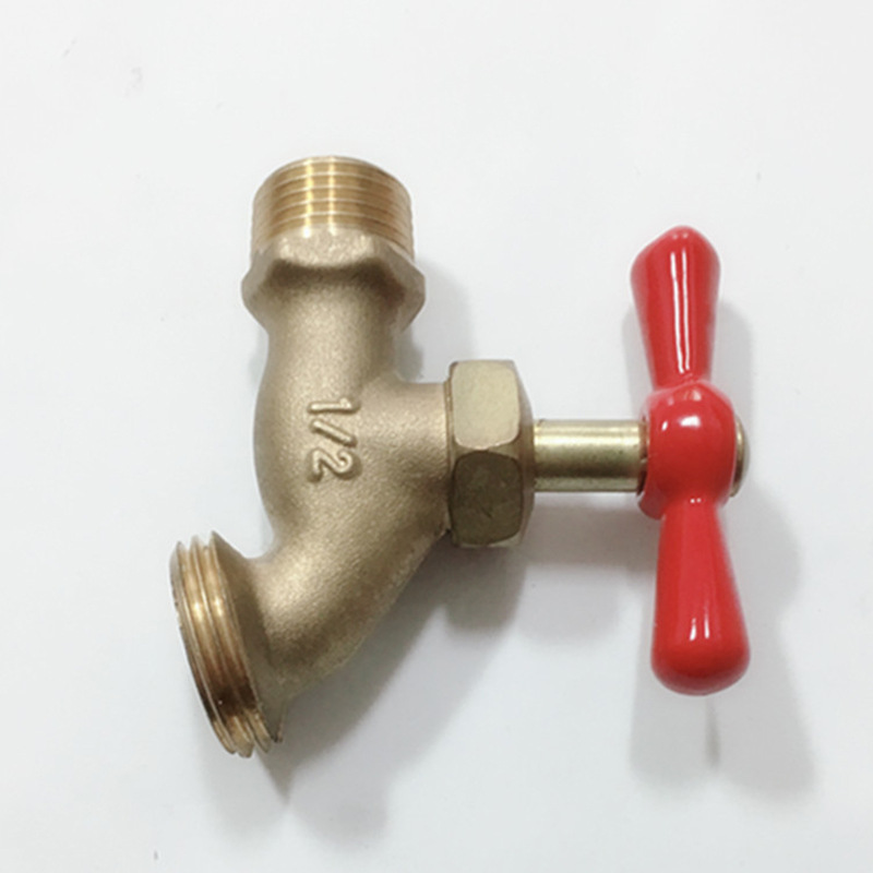 South American faucet, washing machine, household quick-opening faucet, 1/2 copper faucet, garden pipe joint, threaded head Application Scenario