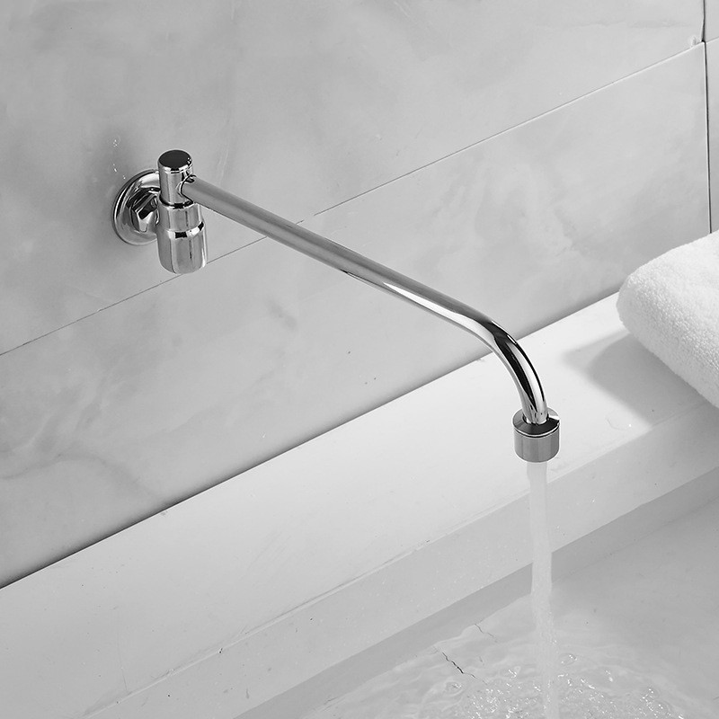 Thickened copper body semi-automatic swing faucet, hotel chef stove faucet, kitchen single-cooling faucet Application Scenario