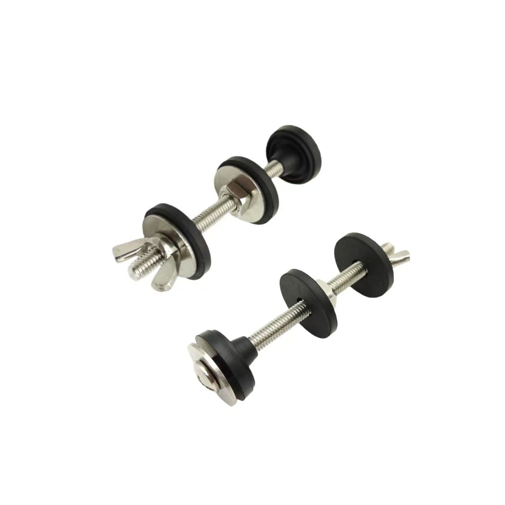 Toilet tank screws, split toilet bowl, bathroom accessories, 2-inch and 3-inch foamed rubber sealing rings, extended screw rods Application Scenario