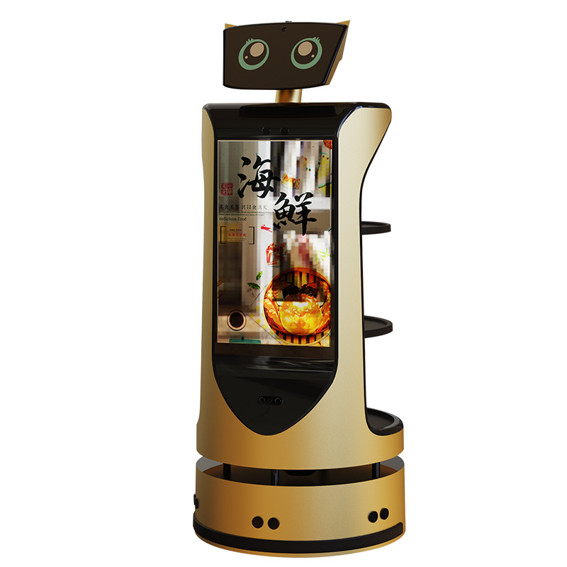 Intelligent food delivery robot waiters automatically deliver items and serve dishes to hotels, restaurants, hotels, shopping malls and KTVS details Picture