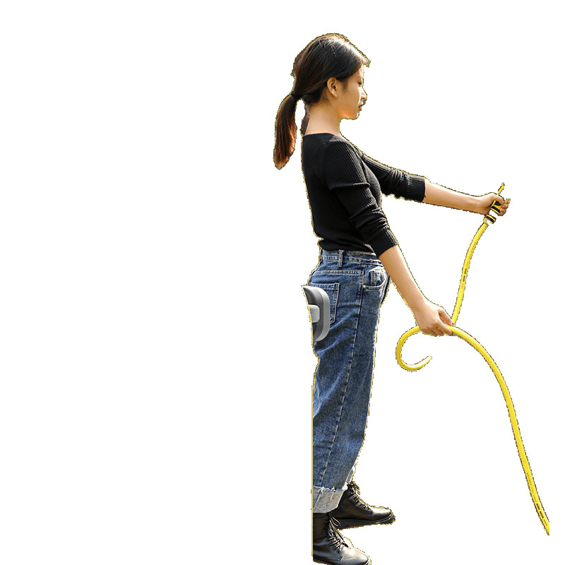 Water pipe hose, watering flowers, car washing, connecting faucet, household high-pressure water gun, anti-freezing rubber hose, 4-inch tap water rewinder Item Picture
