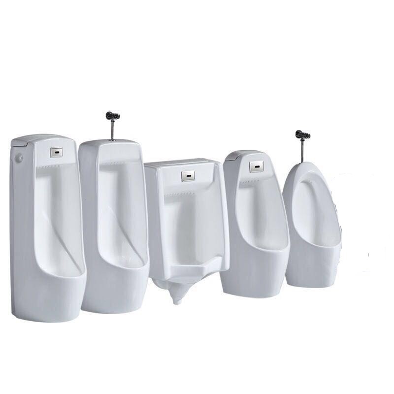Integrated urinal sensor urinal, floor-standing and wall-mounted ceramic hand-press urinal, sanitary ware wholesale for household use Item Picture