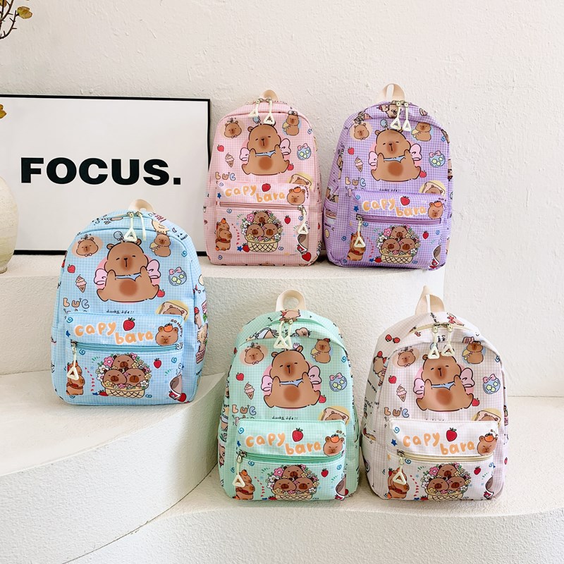 New children's backpacks are casual and versatile, outdoor travel backpacks, cute cartoon schoolbags for kindergarten kids, and cross-border travel bags full figure