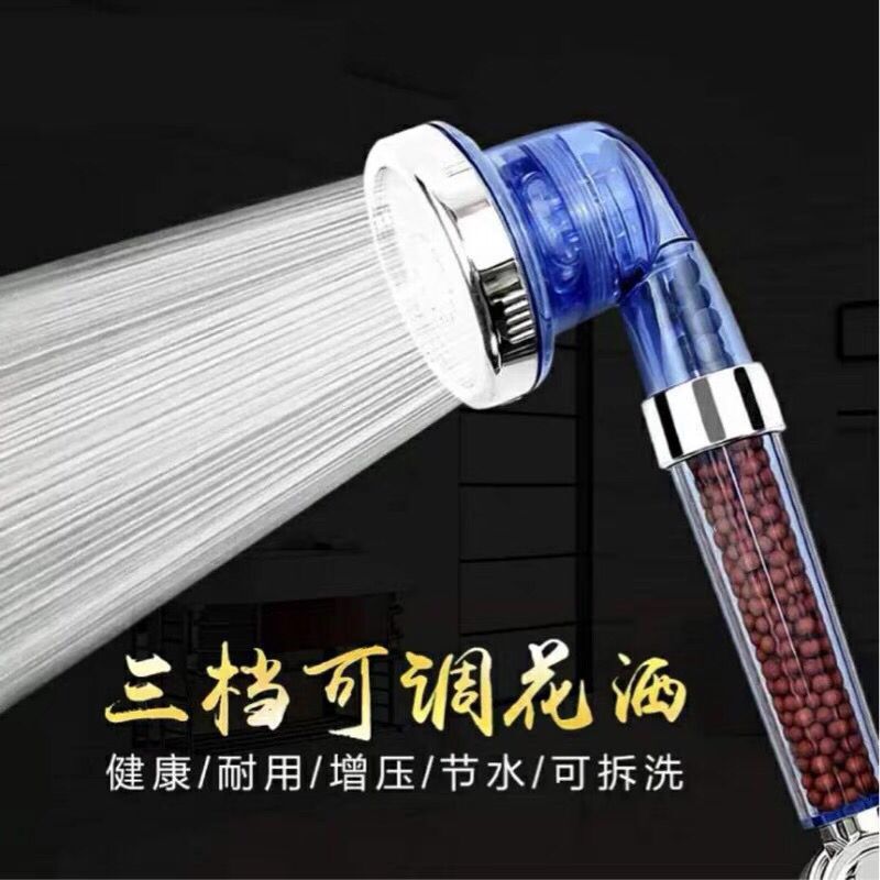 The negative ion shower head is water-saving, filtering, detachable and washable. The shower head is explosion-proof and shock-resistant full figure