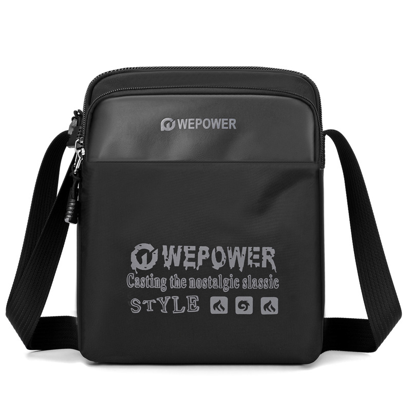 The new WEPOWER men's crossbody bag is a simple and fashionable, large-capacity single-shoulder bag for business and commuting Item Picture