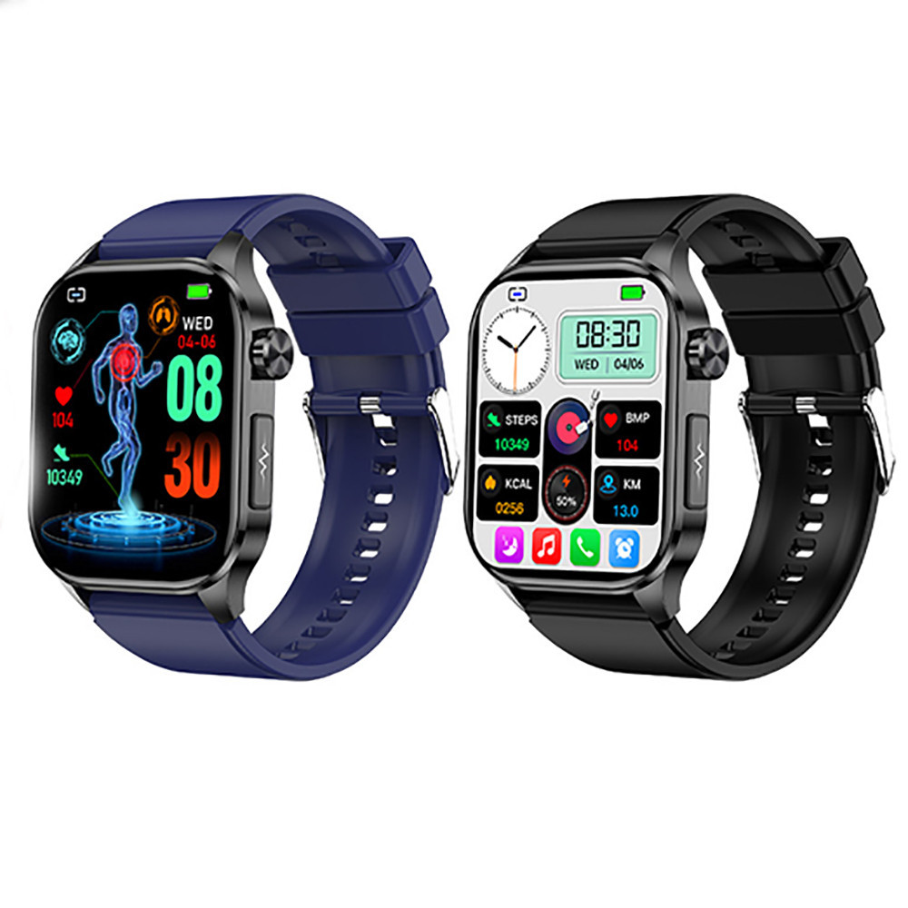 The new cross-border ET580 smartwatch features Bluetooth calls, ECG, electrocardiogram, and does not measure blood sugar, uric acid, blood lipid, body temperature, or exercise Item Picture