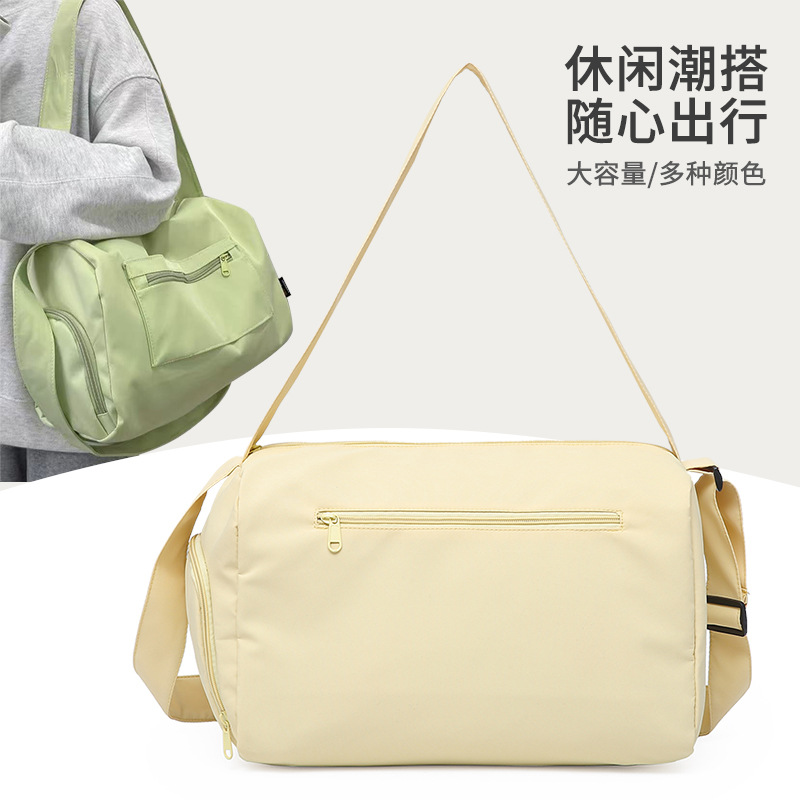 Swimming and fitness bag, women's large-capacity luggage bag, lightweight single-shoulder crossbody bag, Ruiying travel functional cycling yoga bag full figure