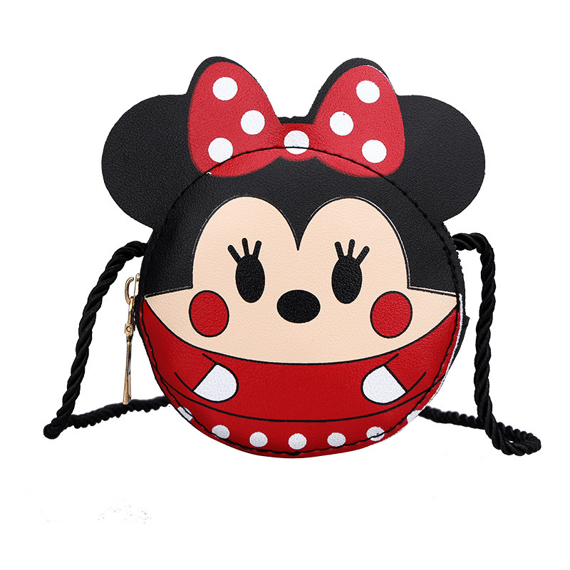 2024 New Children's bag, cute cartoon color contrast, unisex PU single-shoulder crossbody accessory, coin purse and schoolbag Application Scenario