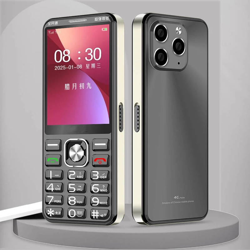 Full-network 4G mobile phone for the elderly and students, upper-layer technology 5G card, crystal keys, ultra-long standby time, 3.0 large screen details Picture