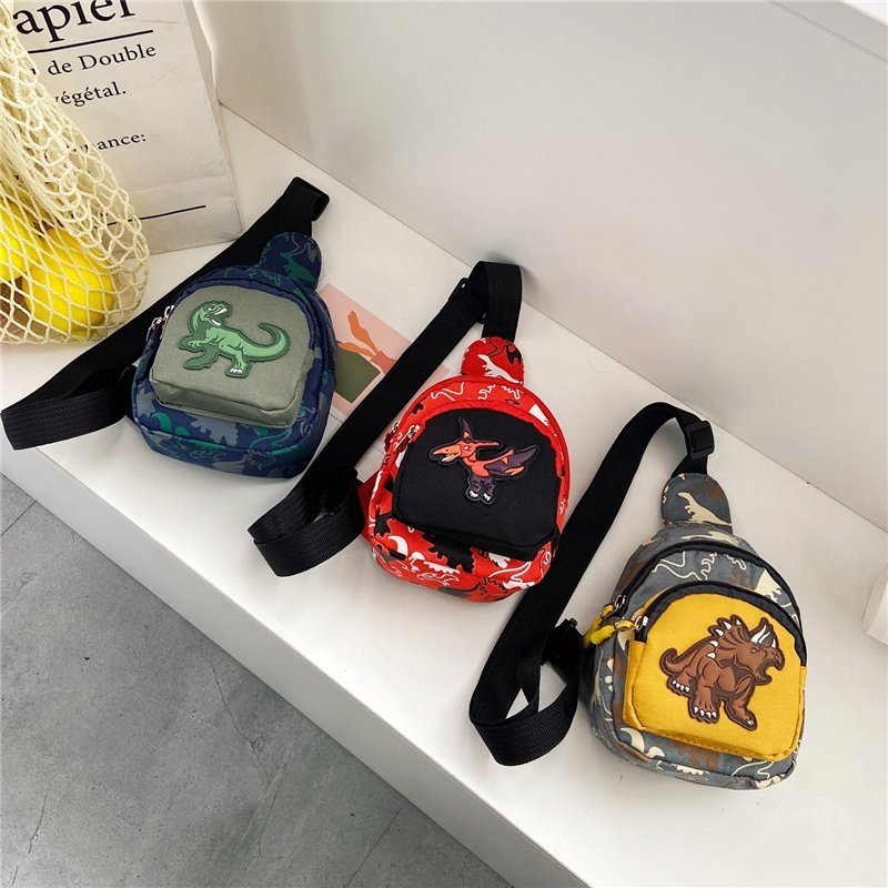 Children's bags, backpacks, dinosaurs, boys and girls, cute princesses, little babies, girls, fashionable chest bags, crossbody bags, 2020 new styles full figure