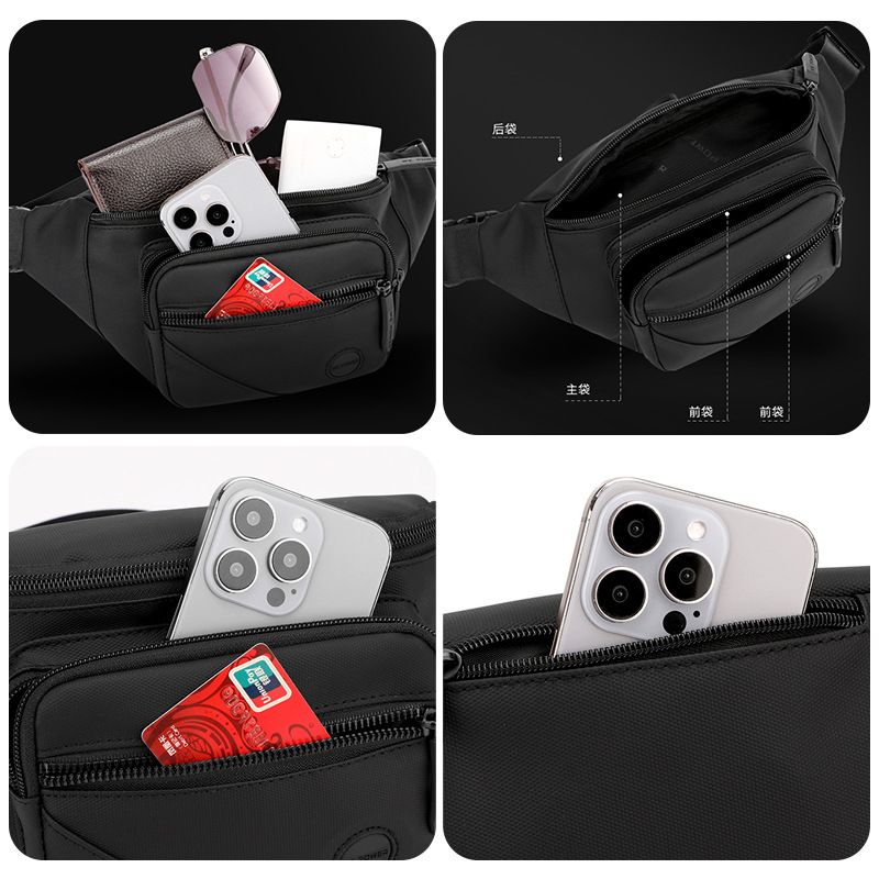 WEPOWER's new fashionable chest bag, outdoor cycling crossbody bag, versatile student crossbody bag, portable and multi-purpose waist bag Application Scenario