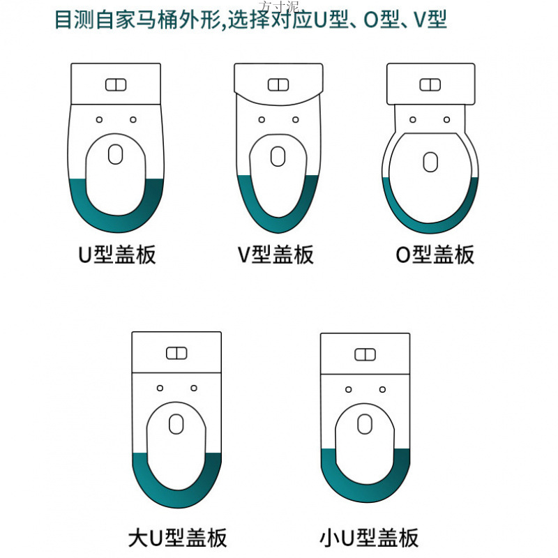 Universal thickened toilet seat covers, household toilet seat covers, old-fashioned toilet seat covers, toilet accessories Item Picture