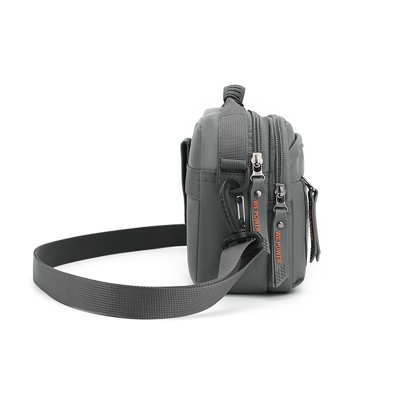 Factory wholesale of new casual men's crossbody bags, water-resistant outdoor single-shoulder bags, multi-functional travel waist bags and hanging bags Specification drawing
