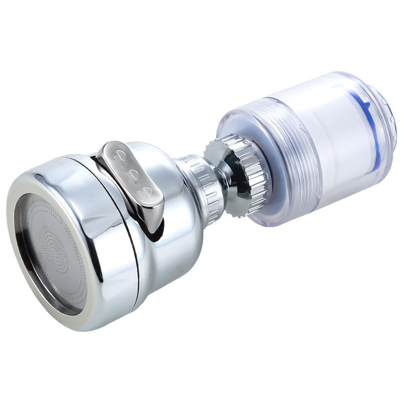 Faucet filter, water purifier, kitchen splash preventer, extended extender, water-saving universal pressurized showerhead bubbler Item Picture