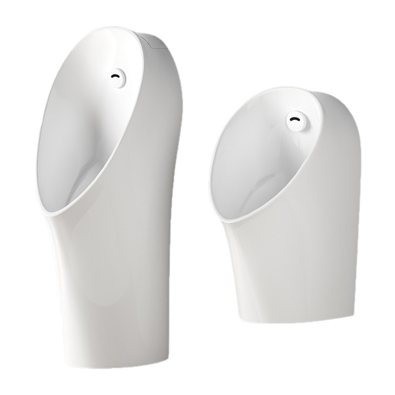 The new smart sensor urinal features a nano-sensing glazed men's urinal bowl with a high edge design and a ceramic urinal Item Picture