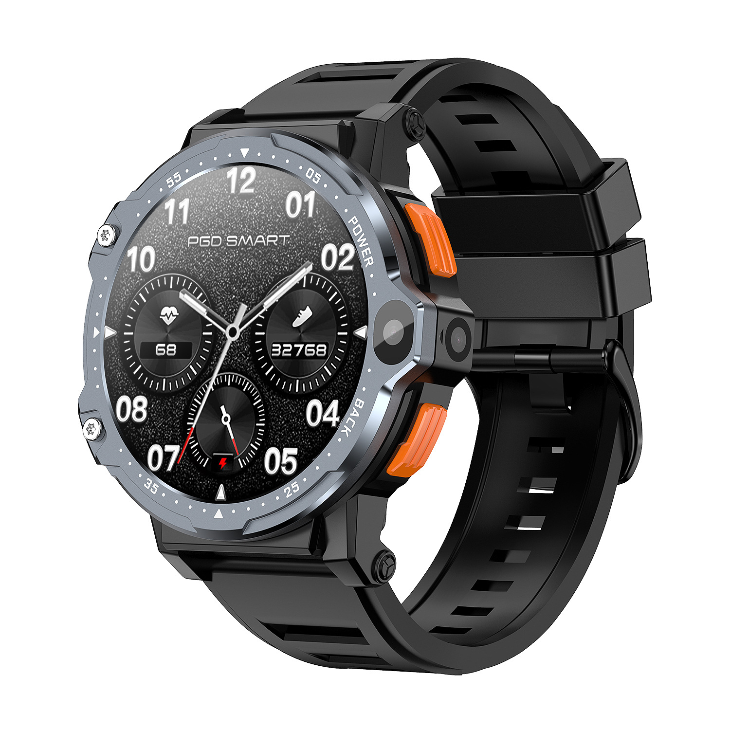 The cross-border PG999 smartwatch features dual cameras, a 1.54-inch large screen, 4G Android, large memory, heart rate, and multiple sports modes full figure