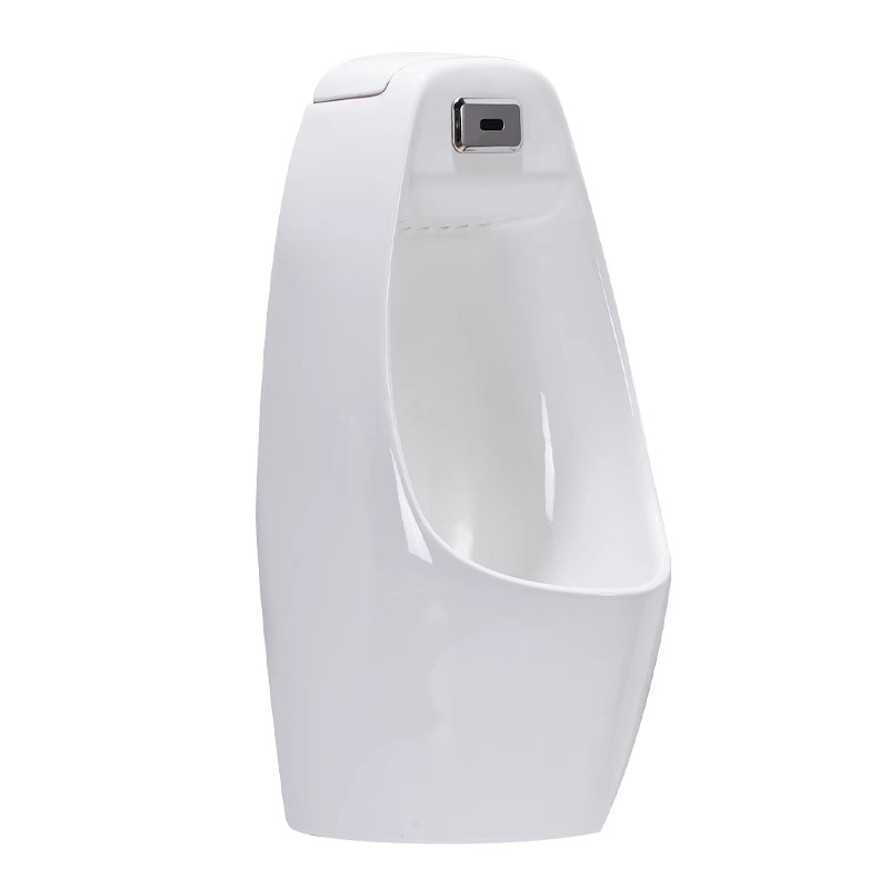 Wall-mounted urinal, intelligent sensing flushing bowl, floor-standing integrated men's ceramic engineering toilet bowl Item Picture