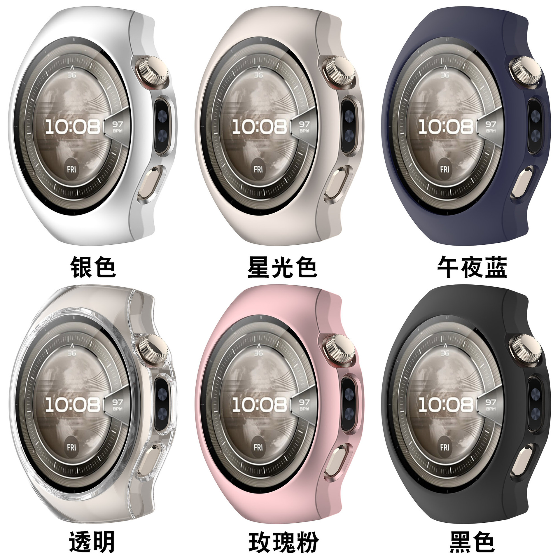 Xinyuan Shuntong is suitable for Huawei watch5 with a 42MM semi-enclosed case and a 46MM skeletonized watch case Specification drawing