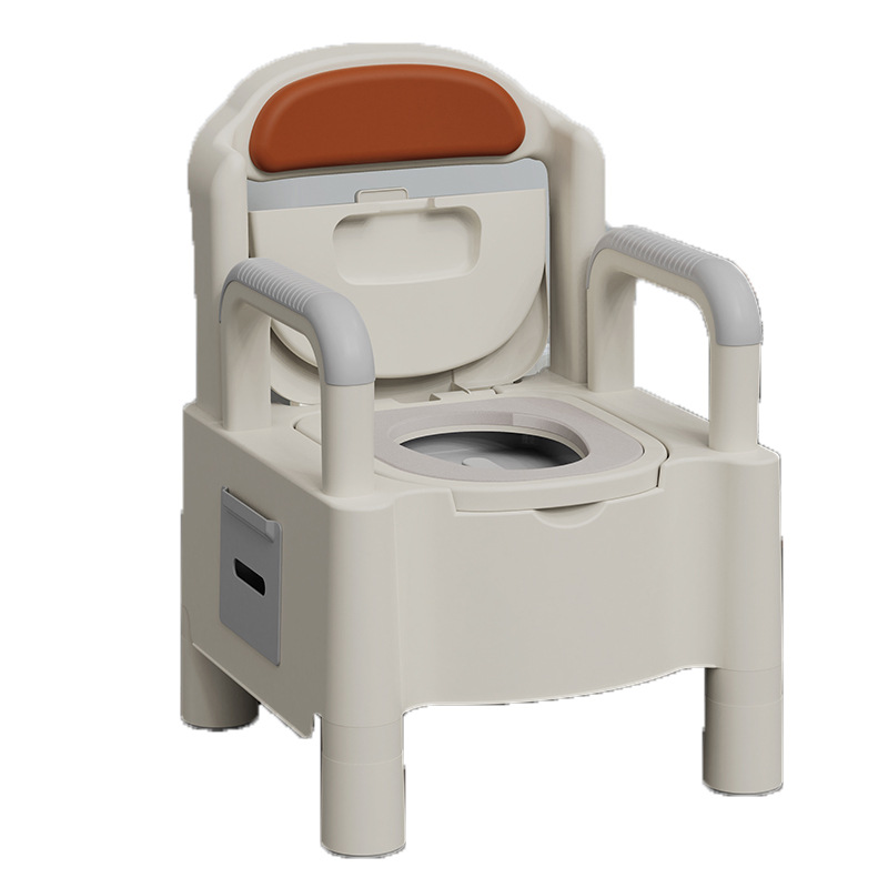 Household portable toilets for the elderly, pregnant women, urinals for the elderly, sitting chairs for defecation, indoor urinals and spittoons for adults Item Picture