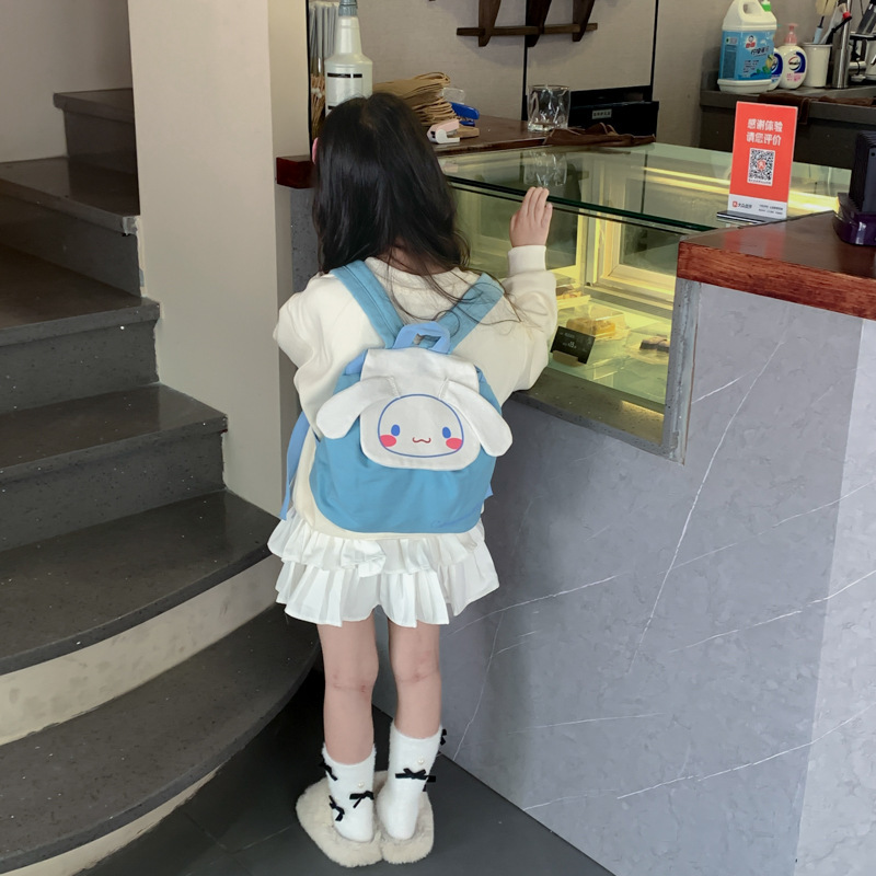 Korean-style trendy cartoon children's backpacks, cute kindergarten schoolbags, fashionable baby backpacks for boys and girls going out Specification drawing