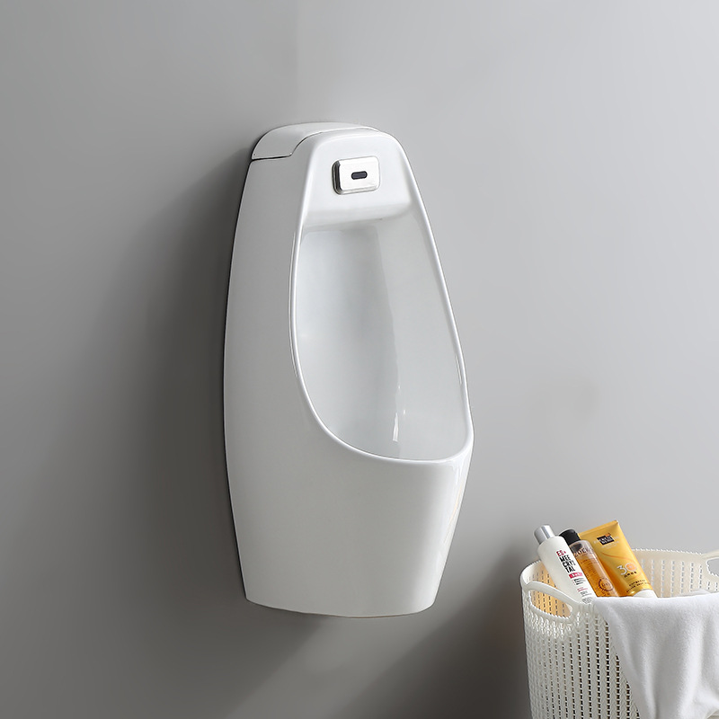Wholesale automatic sensor ceramic urinals, wall-mounted floor-standing urinals for household men's urinals details Picture