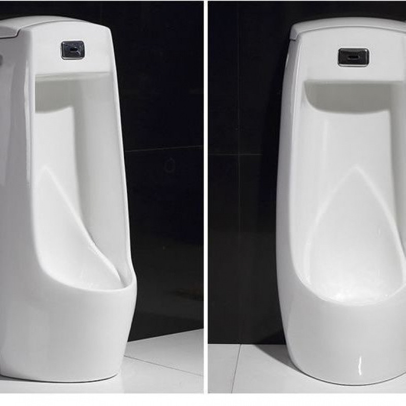 6wp floor-standing automatic sensor men's urinal, ceramic wall-mounted household adult urinal Application Scenario