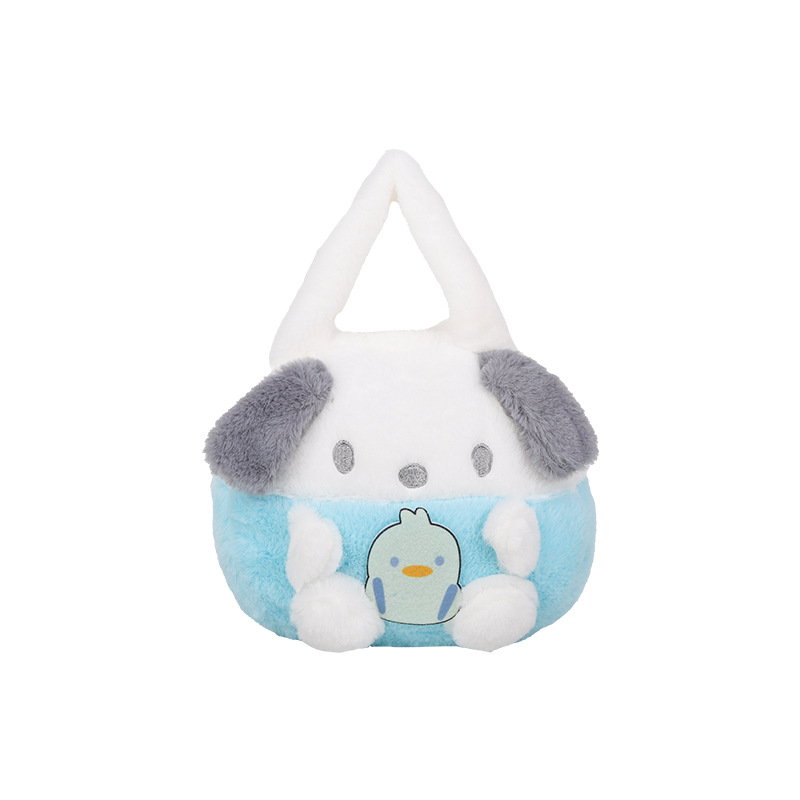 New cartoon Sanrio handbag, 8-inch plush toy, claw machine doll, figurine handbag for export wholesale Item Picture