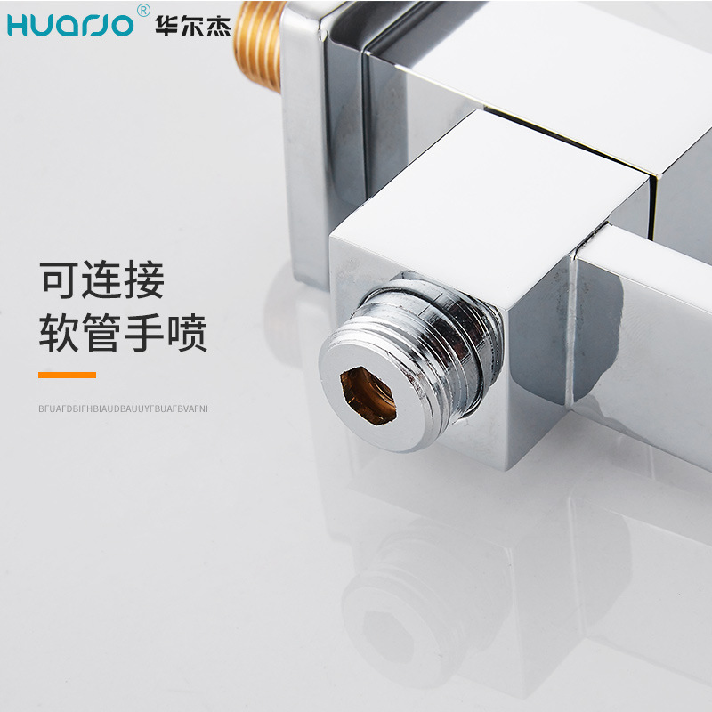 Concealed copper wall-mounted showerhead accessories: lower showerhead, outlet faucet, bathtub faucet Application Scenario