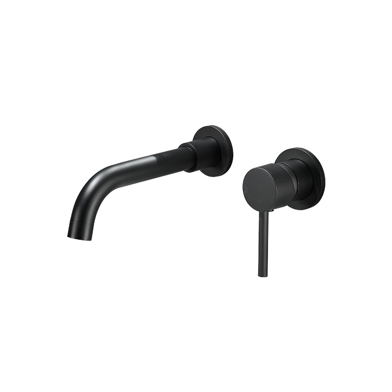 Concealed wall-mounted basin faucet, hot-melt pre-embedded cold and hot wall drainage water outlet, embedded washbasin faucet Item Picture