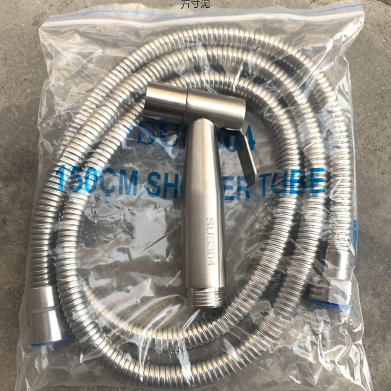 304 showerhead, bathroom toilet companion, spray set, butt wash, shower head, pressurized feminine wash, showerhead, telescopic pipe factory details Picture