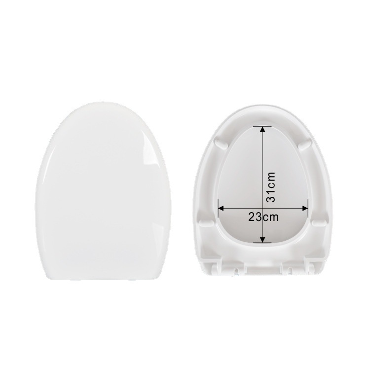 One-button toilet seat cover, universal thickened toilet seat cover, old-fashioned household flush toilet seat cover, toilet accessories Item Picture