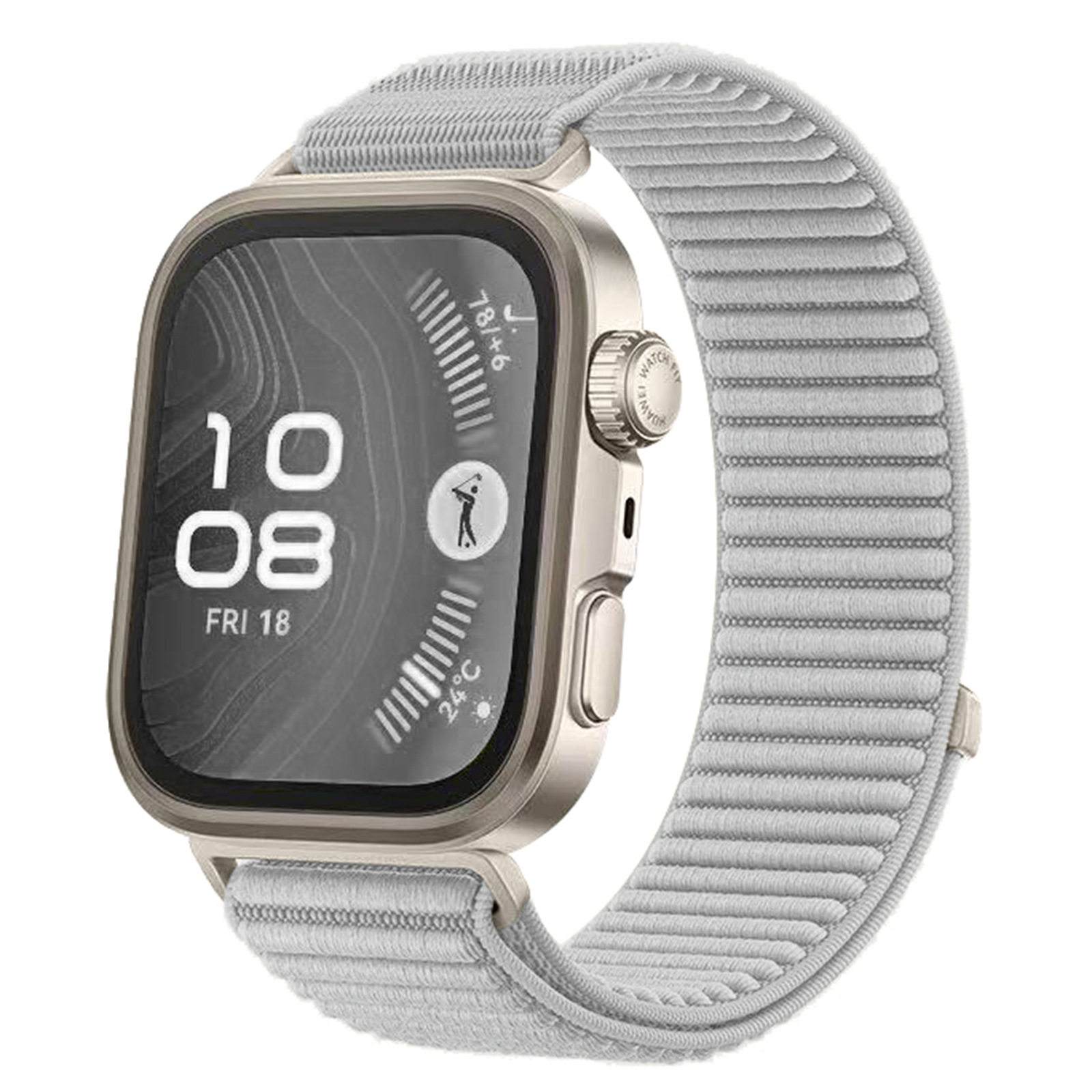This watch is compatible with the Huawei Fit3/4 loop nylon strap and the HUAWEI Watch Fit4 Pro Velcro strap Specification drawing