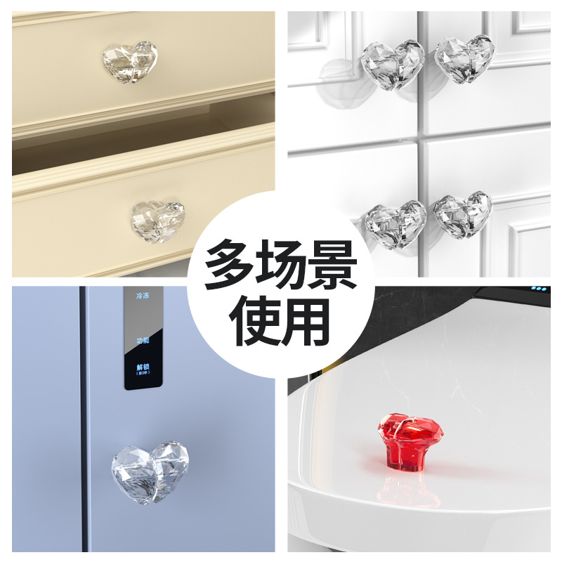 The heart-shaped toilet press is a creative and colorful heart-shaped button for easy flushing Application Scenario